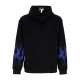 felpa leggera cappuccio uomo flames hoodie BLACK/BLUE