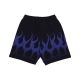 pantalone corto tuta uomo flames short BLACK/BLUE