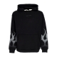 felpa leggera cappuccio uomo flames hoodie BLACK/GREY