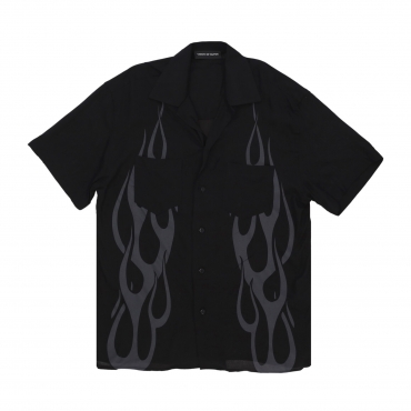 camicia manica corta uomo flames shirt BLACK/GREY