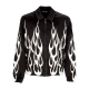 giubbotto uomo flames jacket BLACK/OFF WHITE