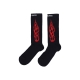 calza media uomo tribal flames socks BLACK/RED