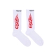 calza media uomo tribal flame socks WHITE/RED