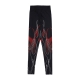 leggins donna double flames leggings BLACK/RED