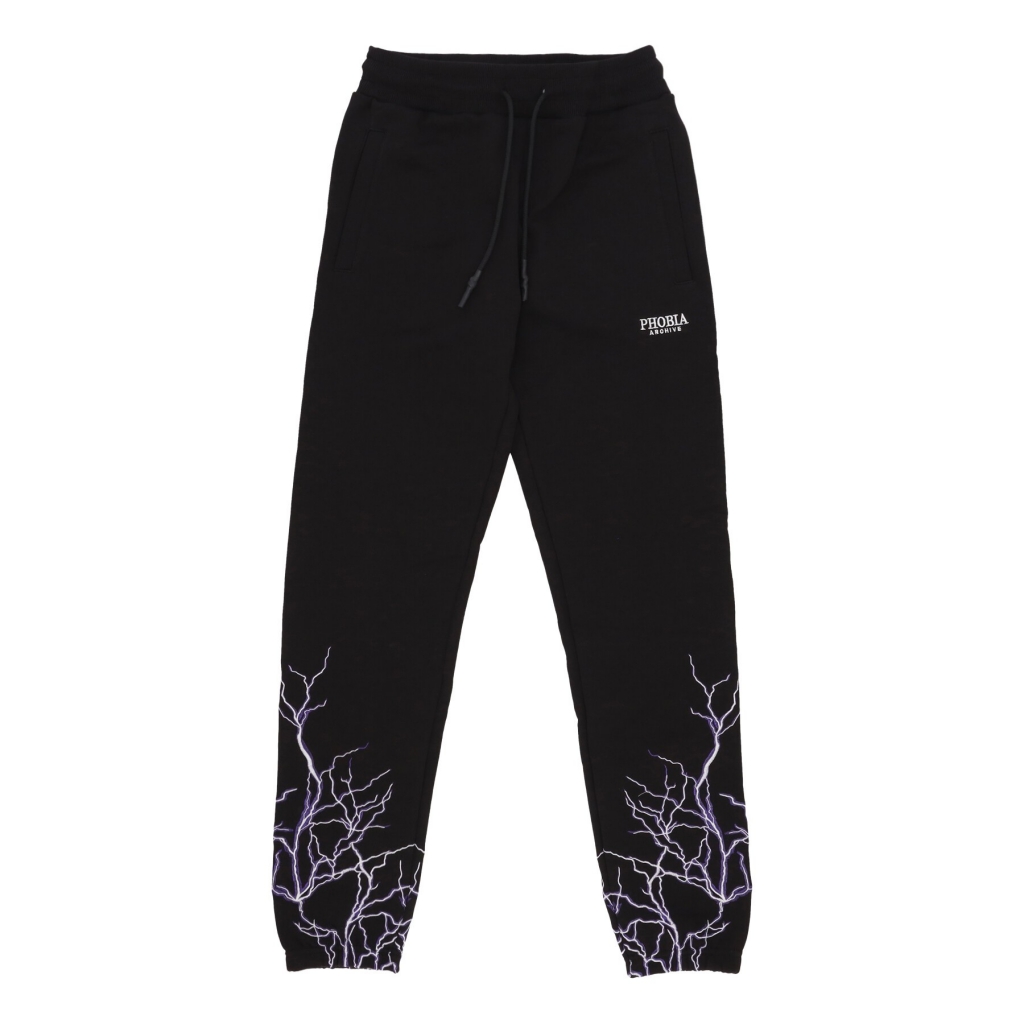 pantalone tuta leggero uomo lightning pants BLACK/PURPLE