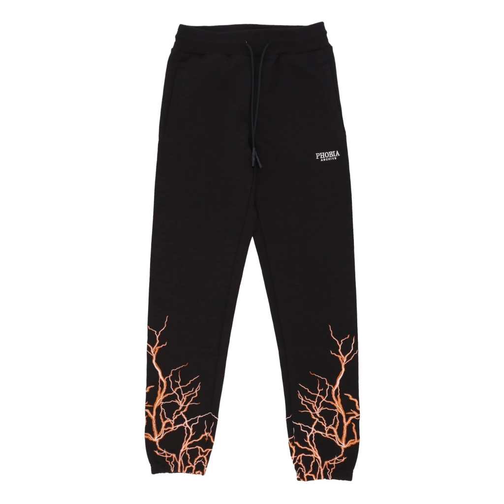 pantalone tuta leggero uomo lightning pants BLACK/ORANGE