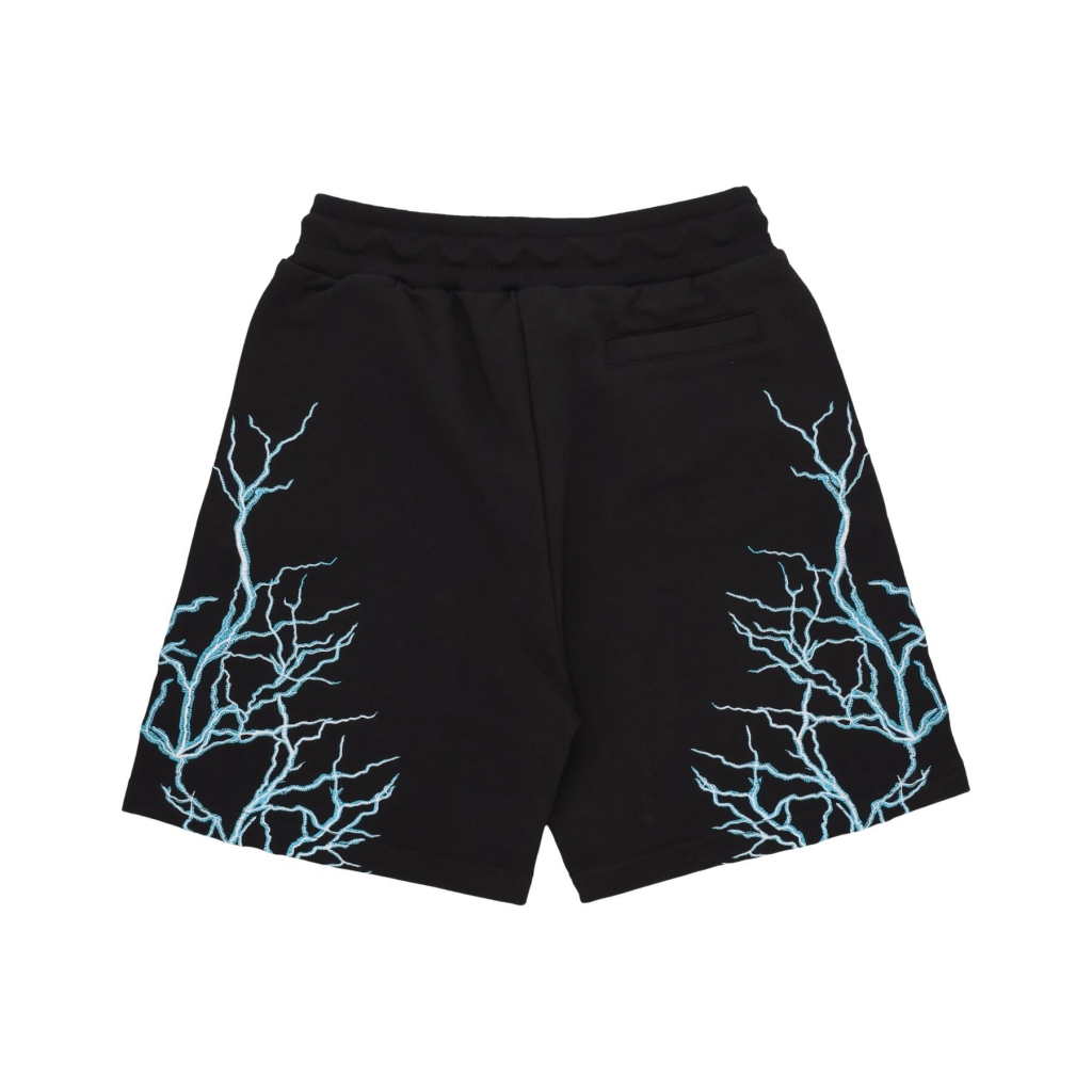 pantalone corto tuta uomo lightning shorts BLACK/LIGHTBLUE