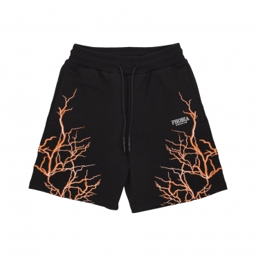 pantalone corto tuta uomo lightning shorts BLACK/ORANGE