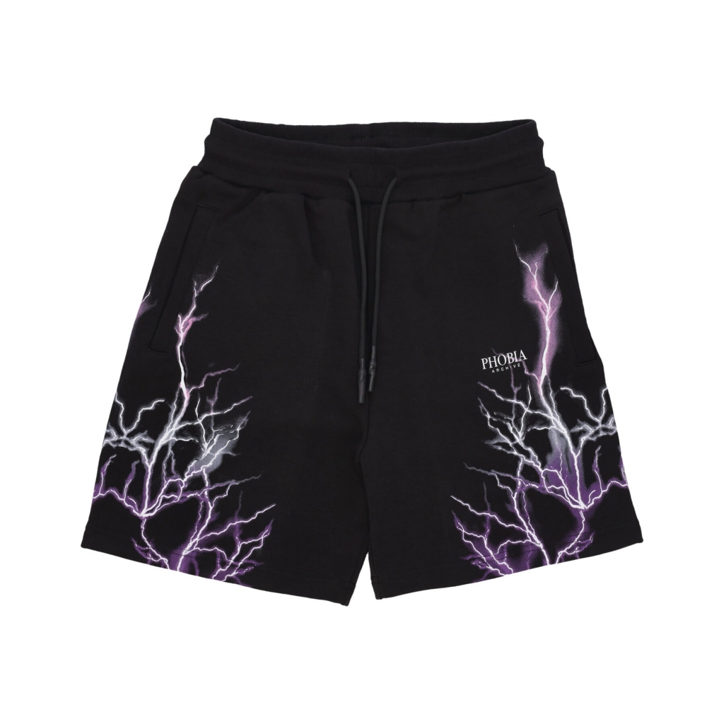 pantalone corto tuta uomo lightning shorts BLACK/PURPLE/GREY/FUCHSIA