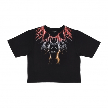 maglietta donna lightning crop tee BLACK/RED/GREY/ORANGE