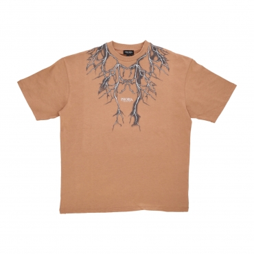 maglietta uomo lightning print tee TERRACOTTA/GREY