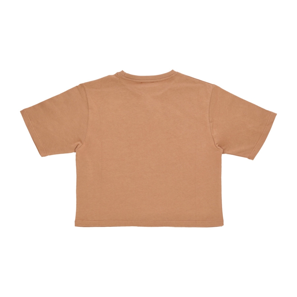 maglietta donna lightning crop tee TERRACOTTA/GREY