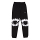 pantalone tuta leggero uomo mouth print pants BLACK/WHITE