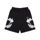 pantalone corto tuta uomo mouth print shorts BLACK/WHITE