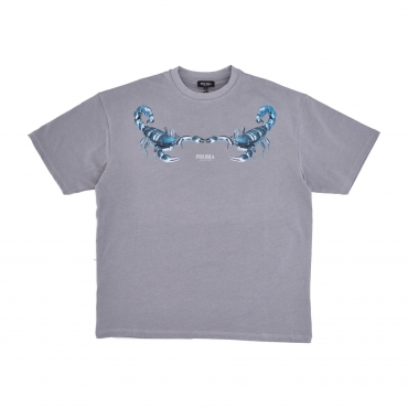 maglietta uomo scorpion print tee GREY/LIGHT BLUE