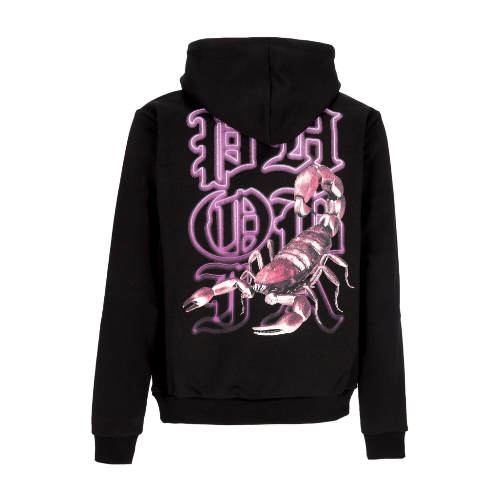 felpa leggera cappuccio uomo scorpion hoodie BLACK/PURPLE