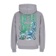 felpa leggera cappuccio uomo scorpion hoodie GREY/PETROLEUM