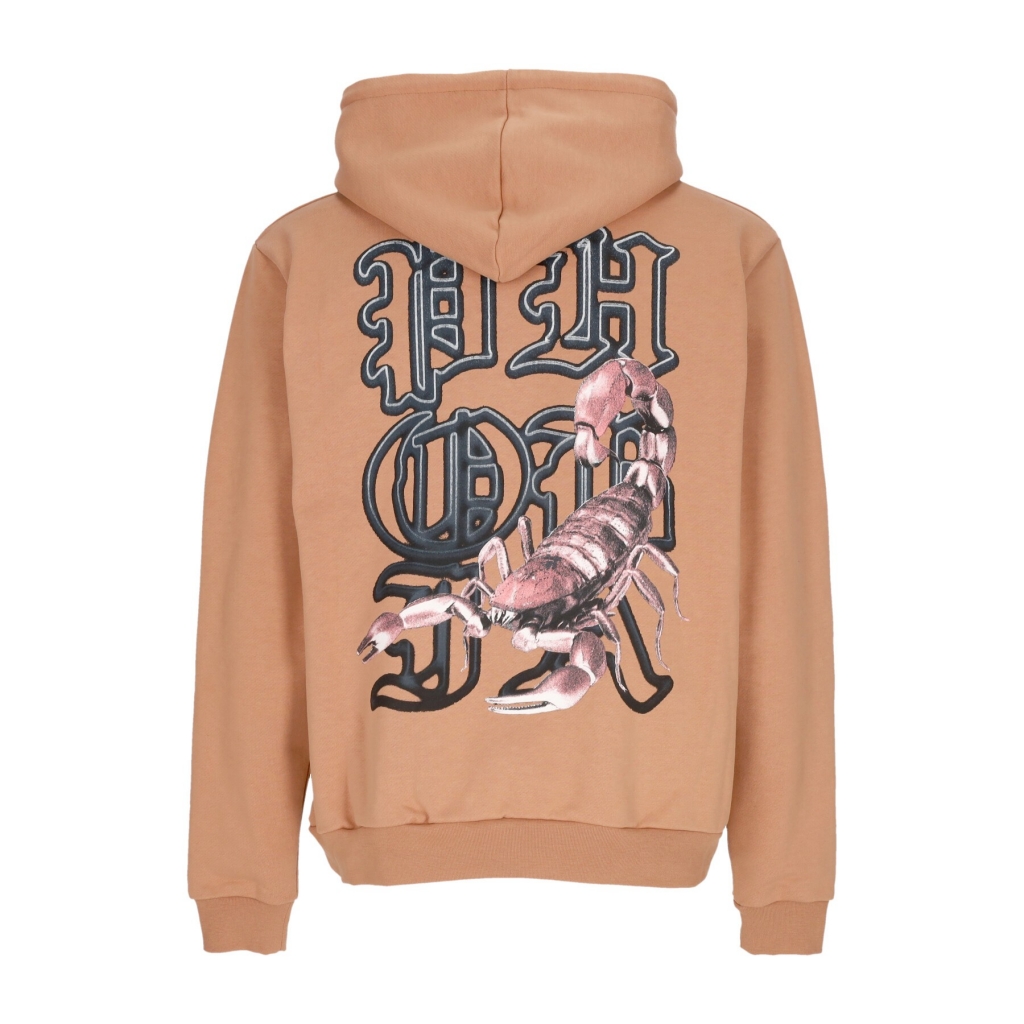 felpa leggera cappuccio uomo scorpion hoodie TERRACOTTA/GREY