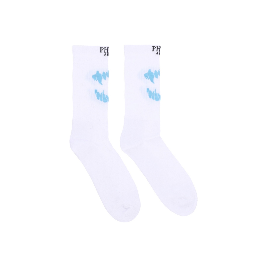 calza media uomo mouth socks WHITE/LIGHTBLUE