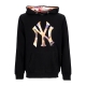 felpa leggera cappuccio uomo mlb imprint day glow pop helix hoodie neyyan JET BLACK