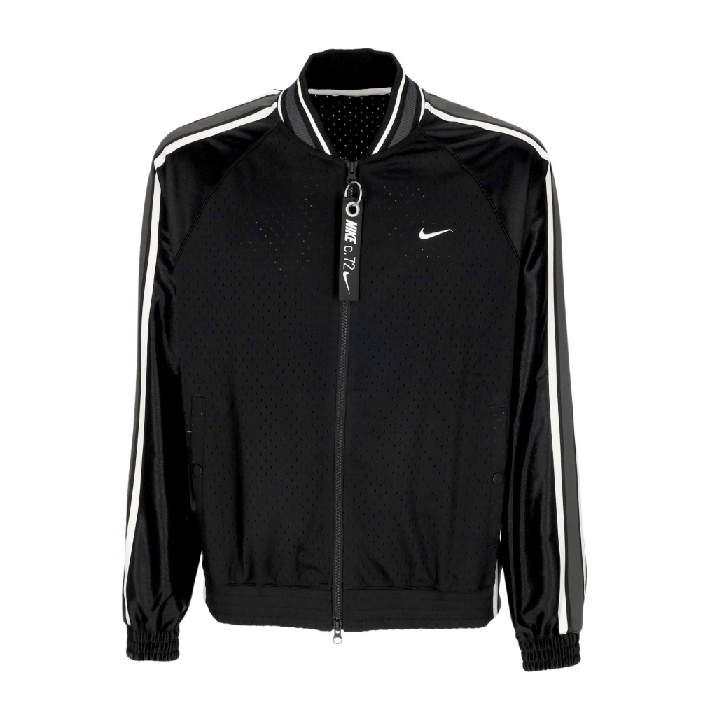 giacca tuta uomo premium basketball jacket BLACK/BLACK/WHITE