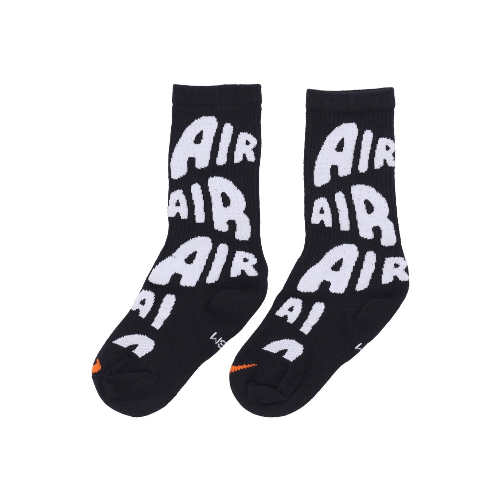 calza media uomo everyday essentials crew sock BLACK/SAFETY ORANGE