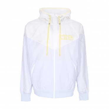 giacca a vento uomo windrunner woven lined jacket FOOTBALL GREY/WHITE/WHITE/OPTI YELLOW