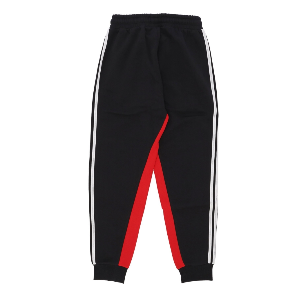 pantalone tuta felpato uomo sustainability fleece track pant BLACK/RED