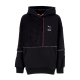 felpa leggera cappuccio donna hoodie x the ragged priest BLACK