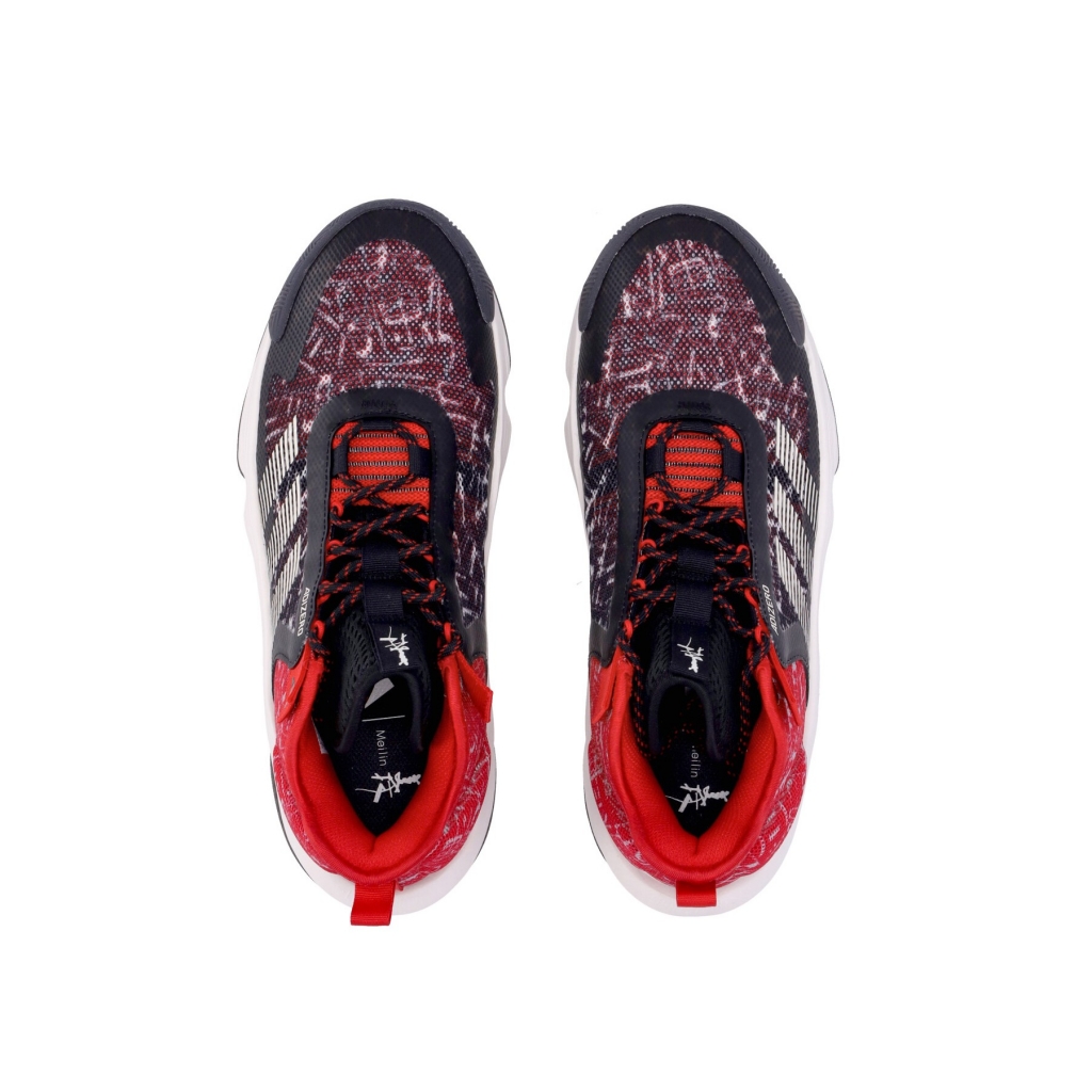 scarpa basket uomo adizero select CORE BLACK/BETTER SCARLET/OFF WHITE