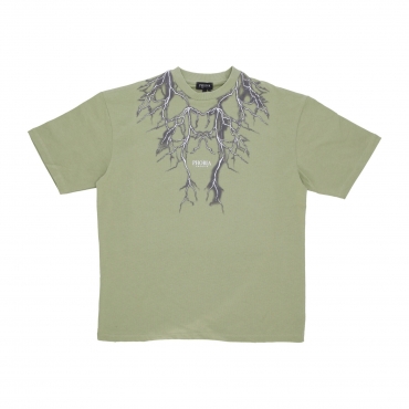 maglietta uomo lightning print tee GREEN/GREY