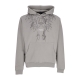 felpa leggera cappuccio uomo lightning print hoodie GREY/GREY