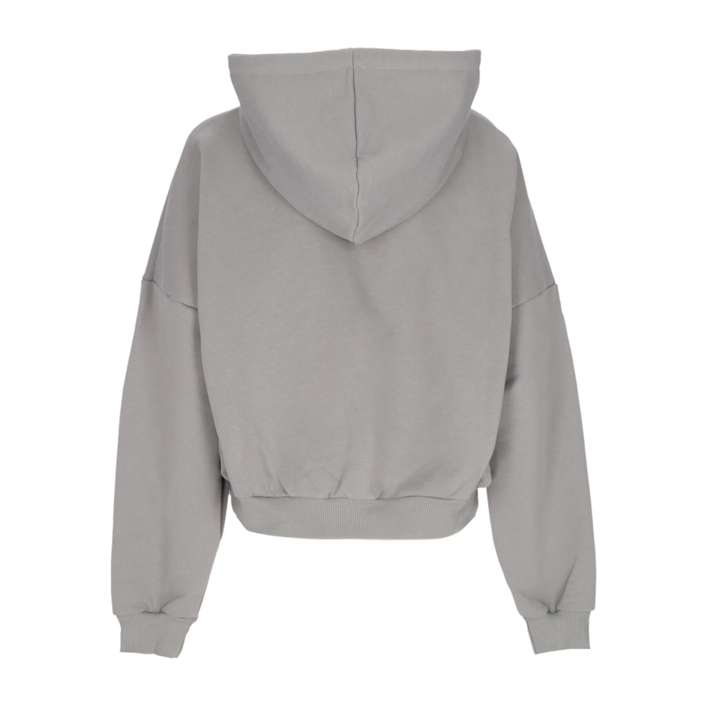 felpa leggera cappuccio corta donna lightning crop hoodie GREY/GREY