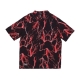 camicia manica corta uomo all over lightning shirt BLACK/RED