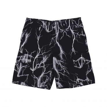 pantalone corto uomo all over lightning cargo shorts BLACK/GREY