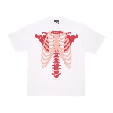 maglietta uomo skeleton print tee OFF WHITE/RED