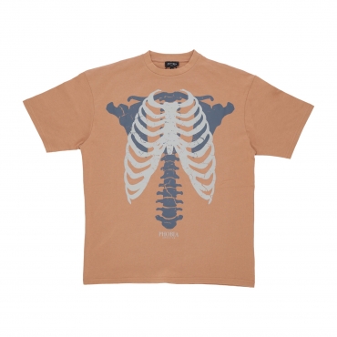 maglietta uomo skeleton print tee TERRACOTTA/GREY