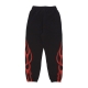 pantalone tuta leggero uomo flames pants BLACK/RED