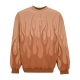 felpa leggera girocollo uomo double flames crewneck TERRACOTTA