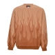 felpa leggera girocollo uomo double flames crewneck TERRACOTTA