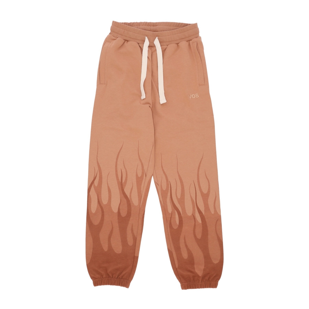 pantalone tuta leggero uomo double flames pants TERRACOTTA