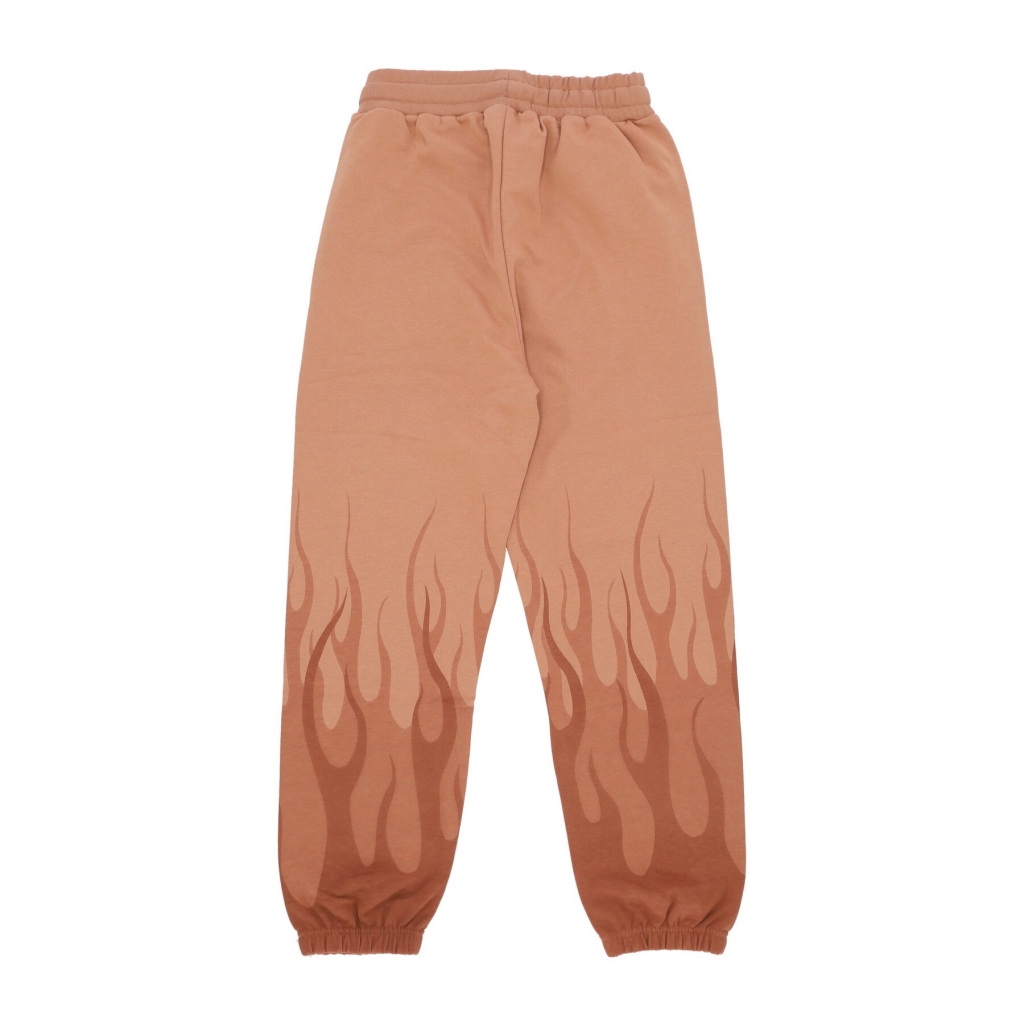 pantalone tuta leggero uomo double flames pants TERRACOTTA