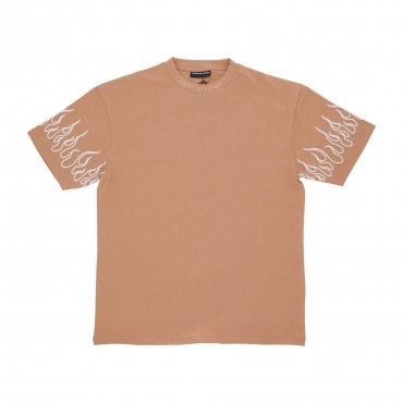 maglietta uomo embroidery flame tee TERRACOTTA