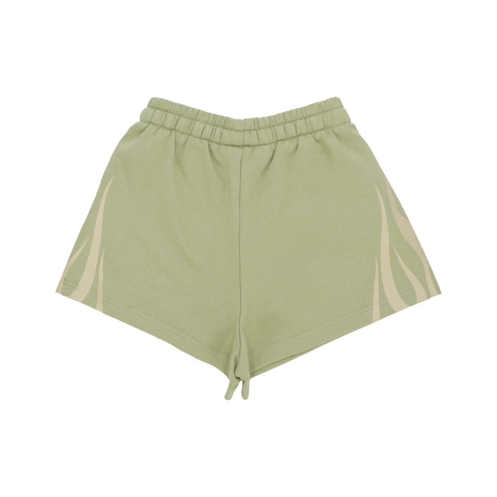 pantalone corto tuta donna flames shorts GREEN/OFF WHITE