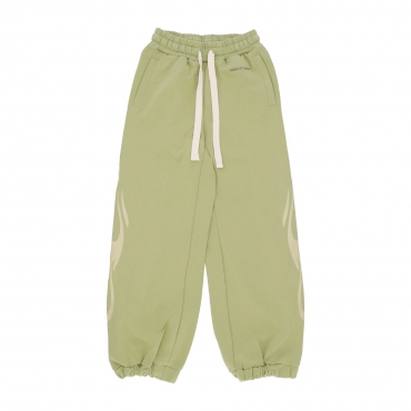 pantalone tuta leggero donna flames pants GREEN/OFF WHITE