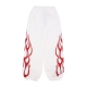 pantalone tuta leggero donna flames pants OFF WHITE/RED