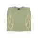 canotta donna flames s/l tee GREEN/OFF WHITE