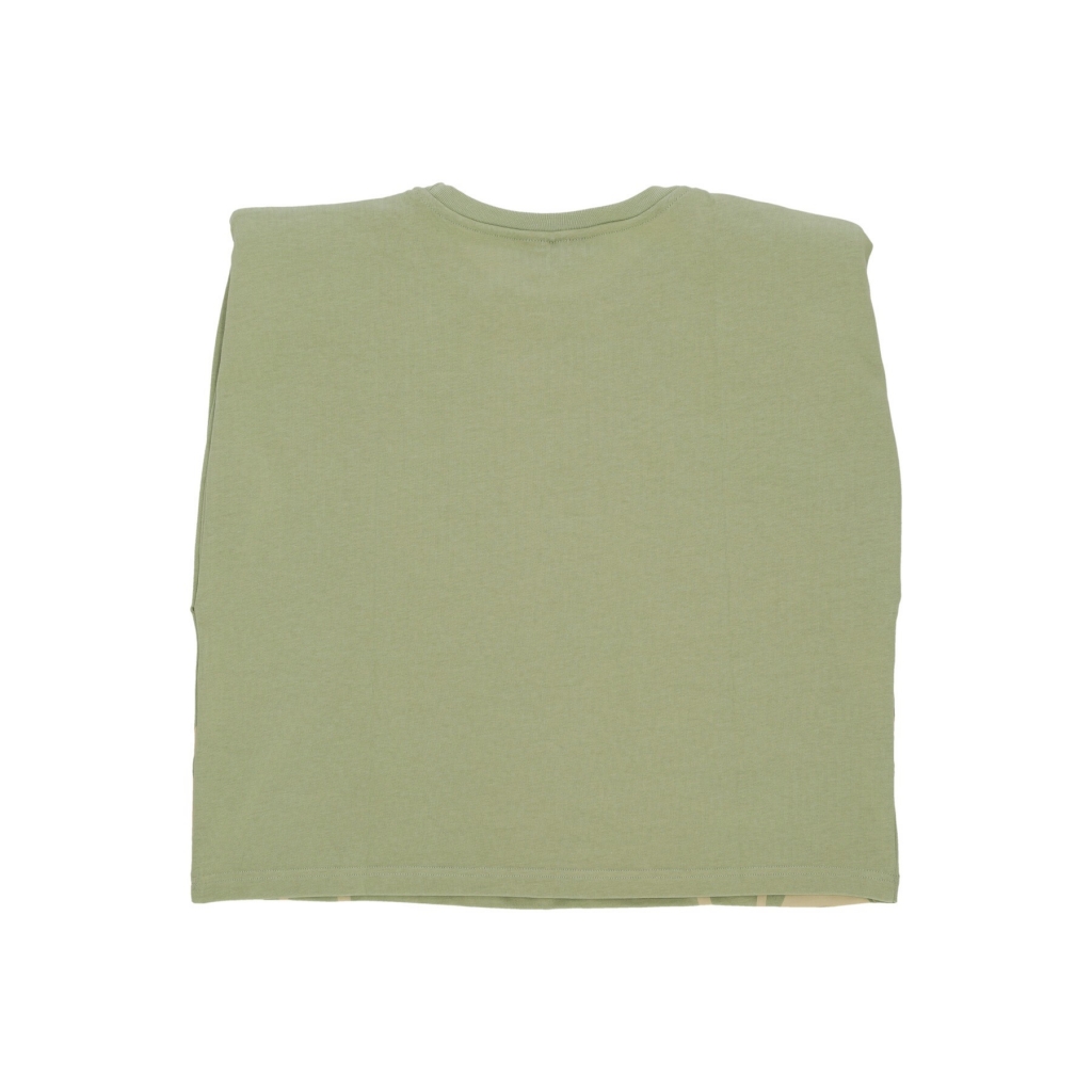 canotta donna flames s/l tee GREEN/OFF WHITE