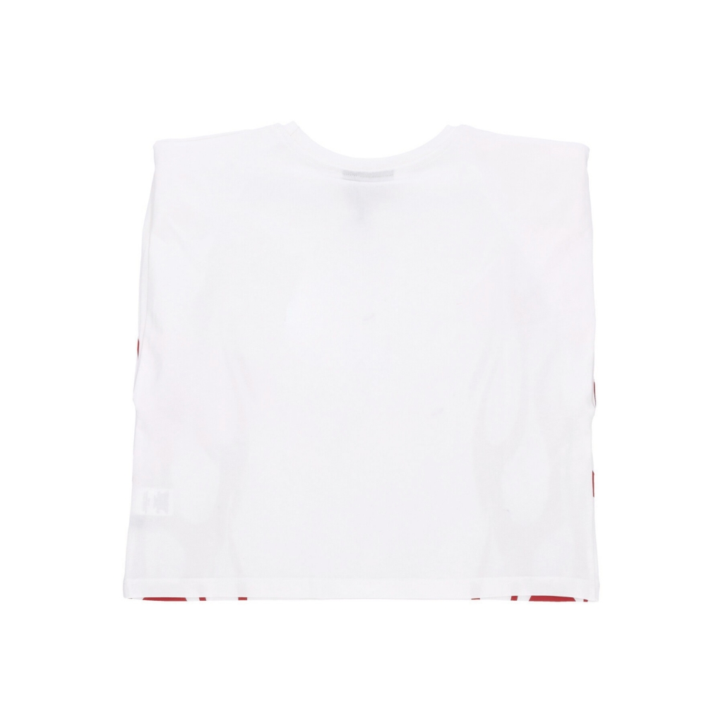 canotta donna flames s/l tee OFF WHITE/RED