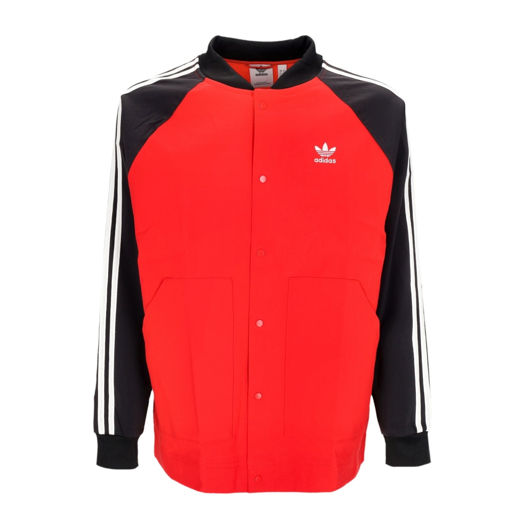 giacca a vento uomo sst woven jacket BETTER SCARLET/BLACK